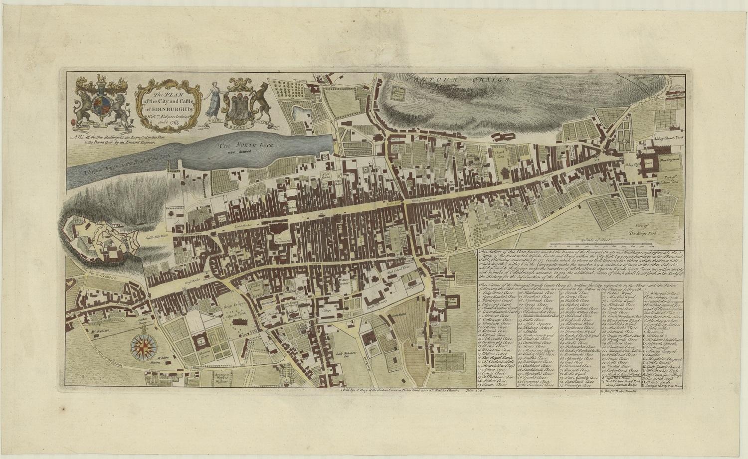 Canongate to Castlehill: Exploring the Royal Mile on Historic Map ...