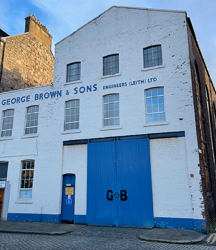 View of the frontage of George Brown & Sons, Engineers